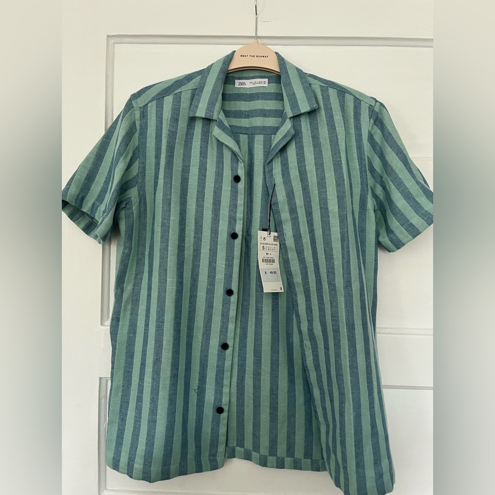 Zara Men’s stripe shirt NWT